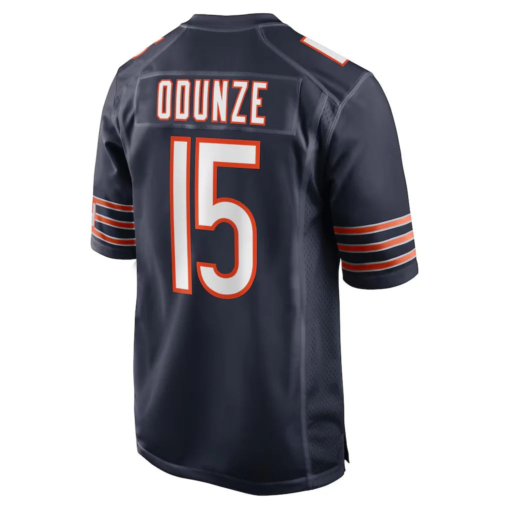STECN C.Bears #15 Rome Odunze Player Navy Home Game Stitched Jerseys