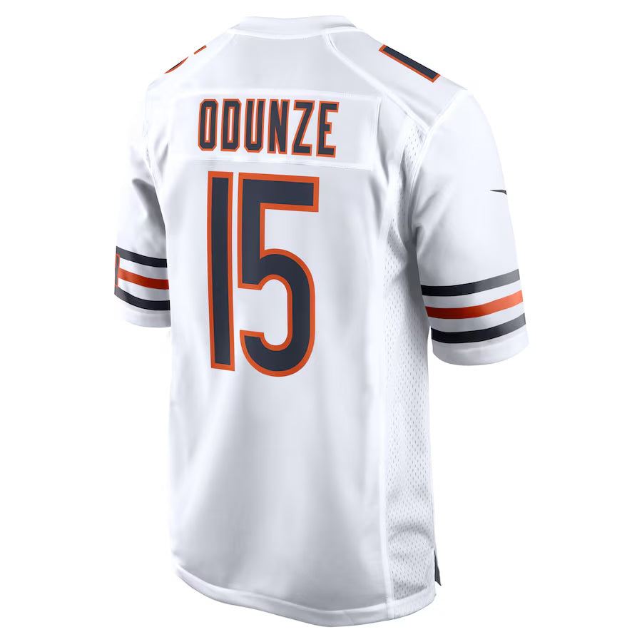 STECN C.Bears #15 Rome Odunze Player White Home Game Stitched Jerseys
