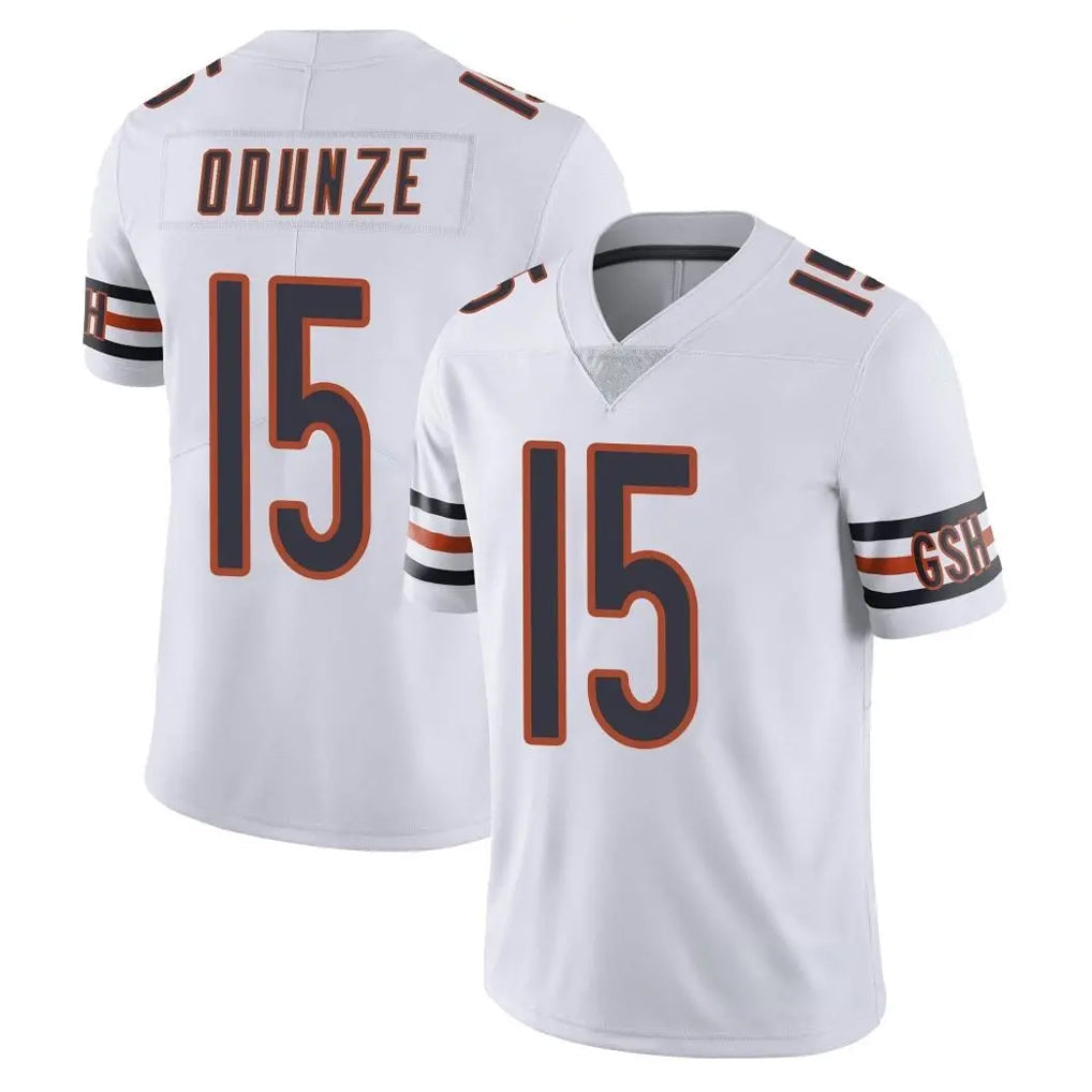 STECN C.Bears #15 Rome Odunze Player White Vapor Untouchable Limited Home Game Stitched Jerseys