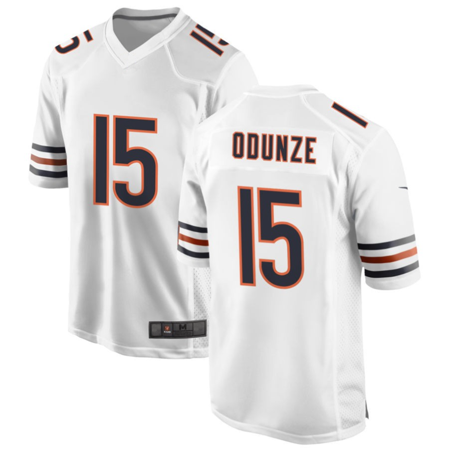 STECN C.Bears #15 Rome Odunze White Player Game Stitched Jerseys