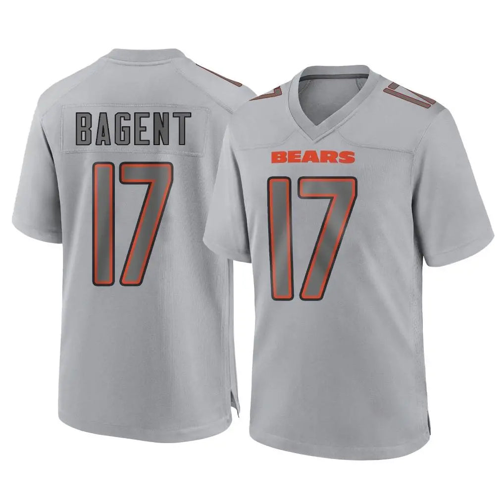 STECN C.Bears #17 Tyson Bagent Player Gray Atmosphere Fashion Game Stitched Jerseys