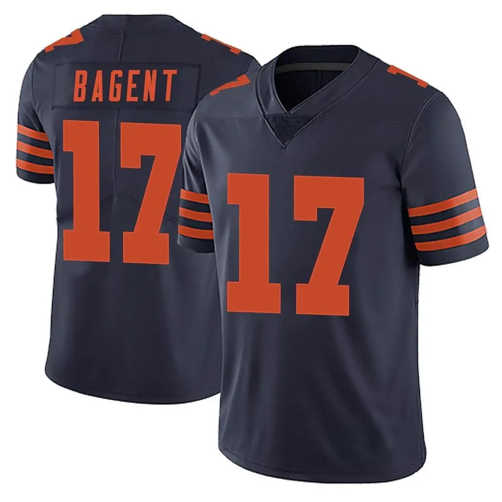 STECN C.Bears #17 Tyson Bagent Player Navy Blue Alternate Vapor Untouchable Limited Stitched Jerseys