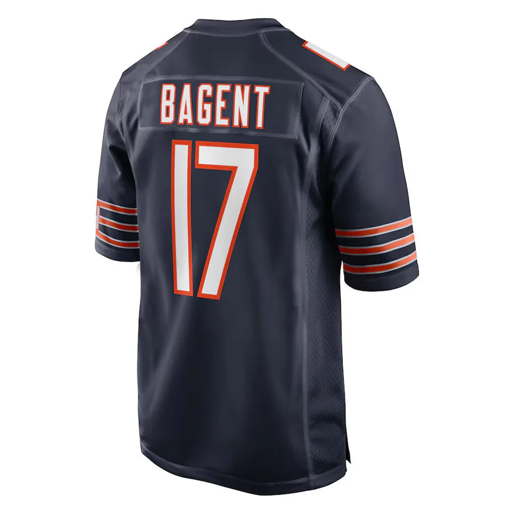 STECN C.Bears #17 Tyson Bagent Player Navy Home Game Stitched Jerseys