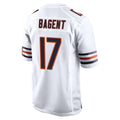 STECN C.Bears #17 Tyson Bagent Player White Home Game Stitched Jerseys