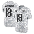 STECN C.Bears #18 Caleb Williams Player Arctic Camo Salute to Service Limited Stitched Jerseys