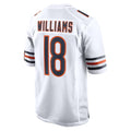 STECN C.Bears #18 Caleb Williams Player White Home Game Stitched Jerseys