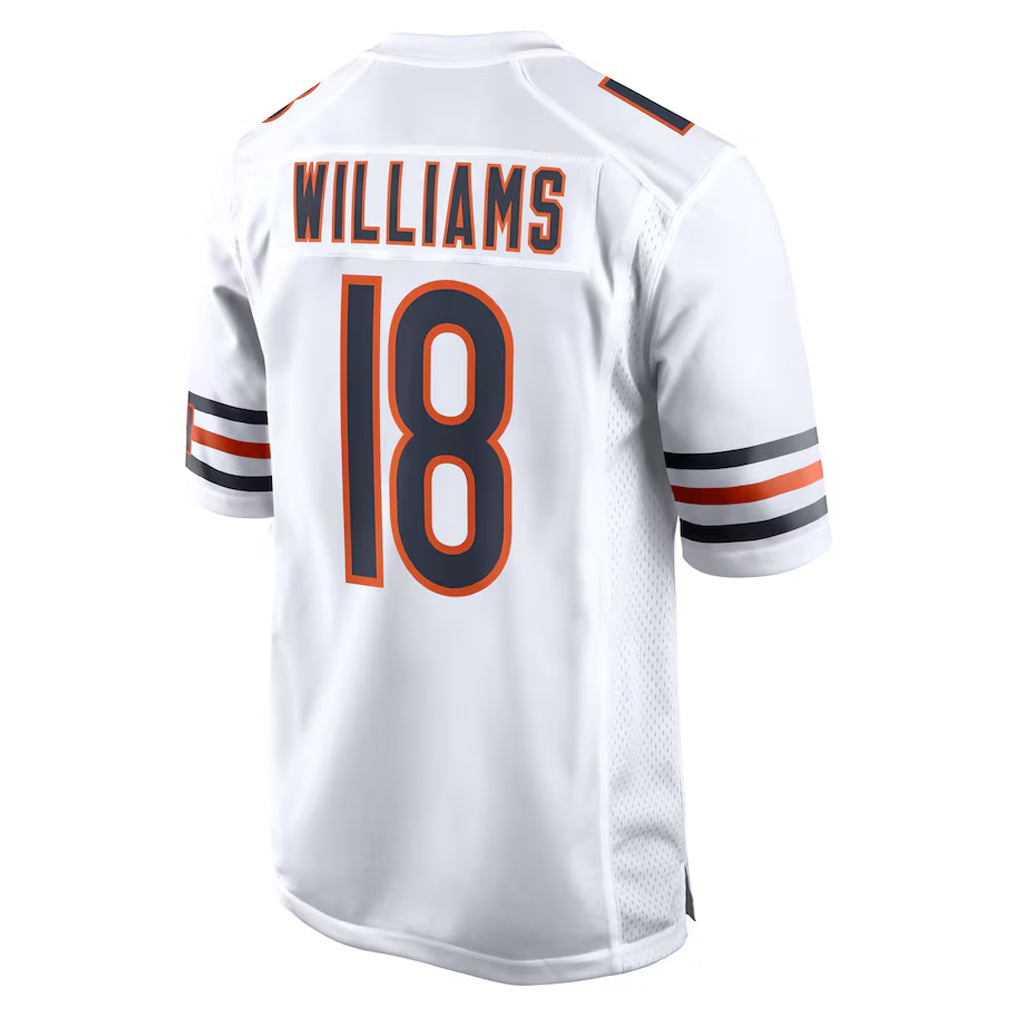 STECN C.Bears #18 Caleb Williams Player White Home Game Stitched Jerseys