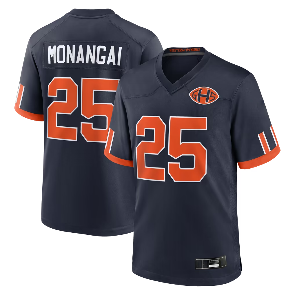STECN C.Bears #25 Kyle Monangai Navy 2026 Rivalries Collection Game Stitched Jerseys