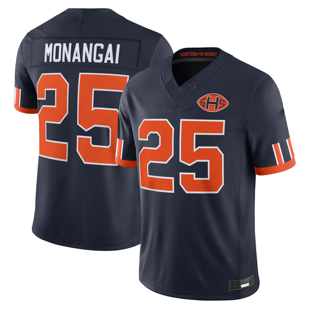 STECN C.Bears #25 Kyle Monangai Navy 2026 Rivalries Collection Stitched Limited Stitched Jerseys