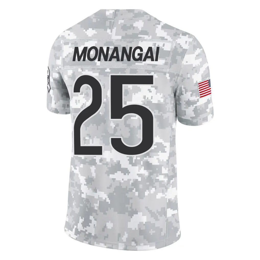 STECN C.Bears #25 Kyle Monangai Player Arctic Camo Salute to Service Limited Stitched Jerseys