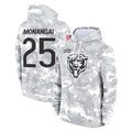 STECN C.Bears #25 Kyle Monangai Player Arctic Camo Salute to Service Pullover Hoodies Limited Stitched Jerseys