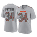 STECN C.Bears #34 Walter Payton Player Gray Atmosphere Fashion Game Stitched Jerseys