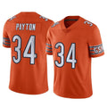 STECN C.Bears #34 Walter Payton Player Orange Alternate Vapor Limited Home Game Stitched Jerseys