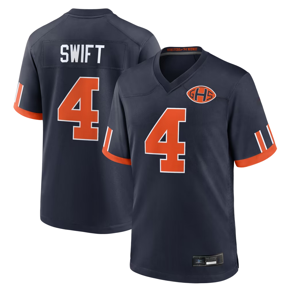 STECN C.Bears #4 D'Andre Swift Navy 2026 Rivalries Collection Game Stitched Jerseys