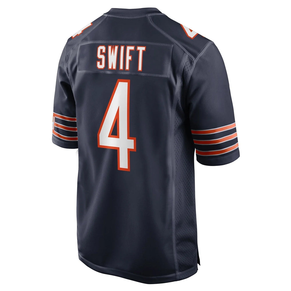 STECN C.Bears #4 D'Andre Swift Player Navy Home Game Stitched Jerseys