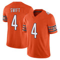 STECN C.Bears #4 D'Andre Swift Player Orange Vapor F.U.S.E. Limited Home Game Stitched Jerseys