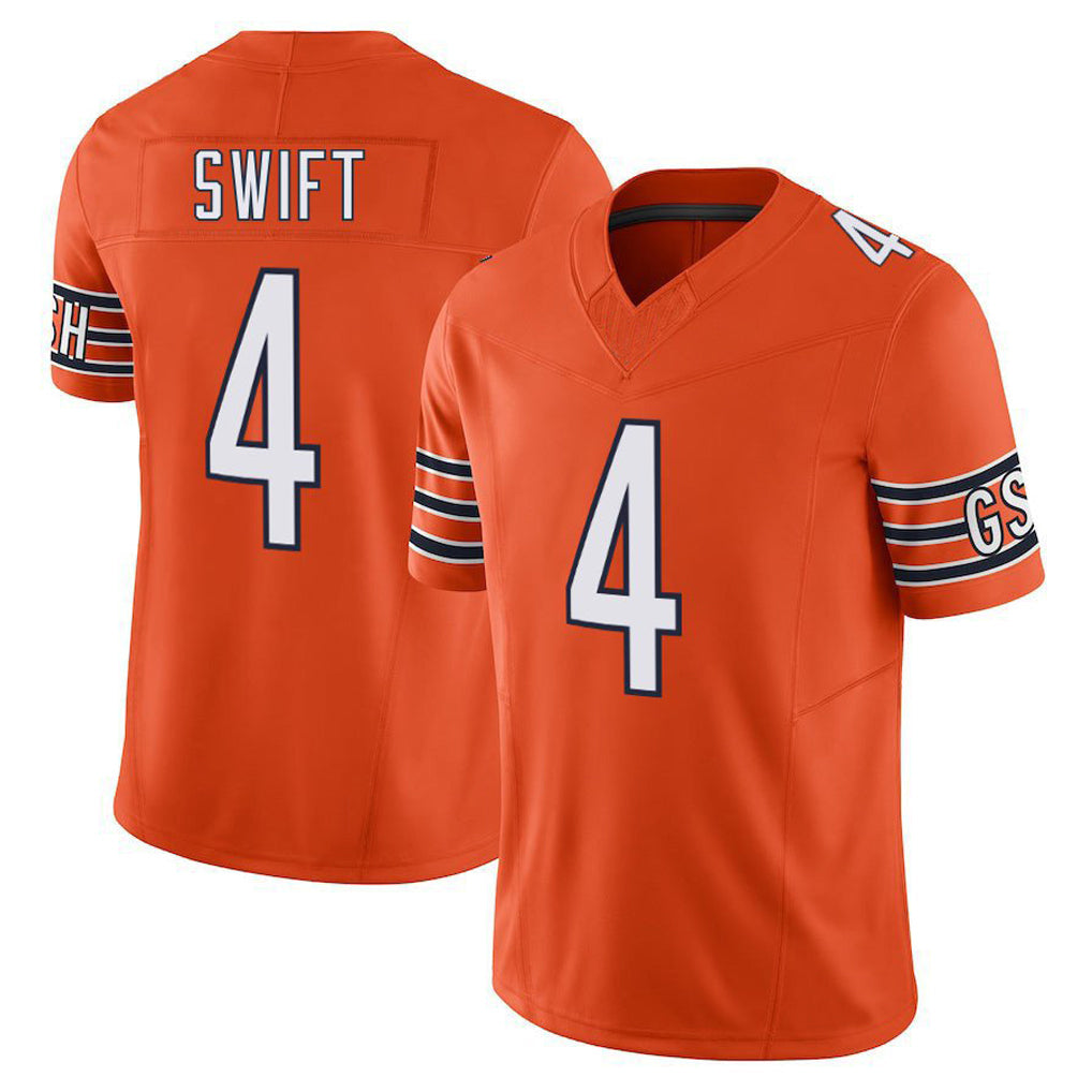 STECN C.Bears #4 D'Andre Swift Player Orange Vapor F.U.S.E. Limited Home Game Stitched Jerseys