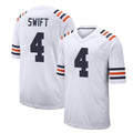STECN C.Bears #4 D'Andre Swift Player White Classic Home Game Stitched Jerseys