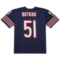 STECN C.Bears #51 Dick Butkus Mitchell & Ness Navy Legacy Replica Stitched Puhic Jersey