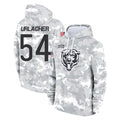 STECN C.Bears #54 Brian Urlacher Player Arctic Camo Salute to Service Pullover Hoodies Limited Stitched Jerseys