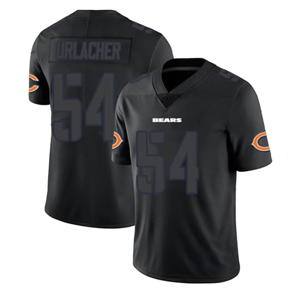 STECN C.Bears #54 Brian Urlacher Player Black Impact Limited Game Stitched Jerseys