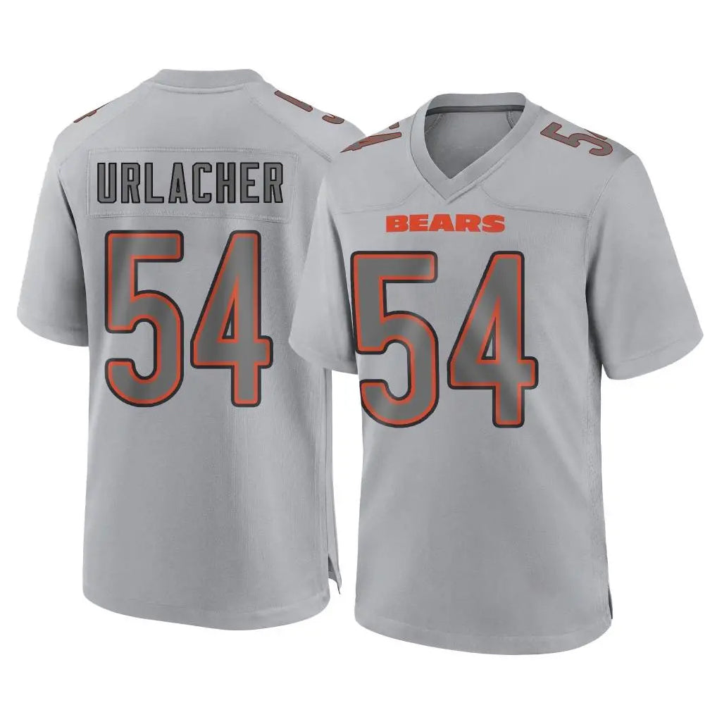 STECN C.Bears #54 Brian Urlacher Player Gray Atmosphere Fashion Game Stitched Jerseys