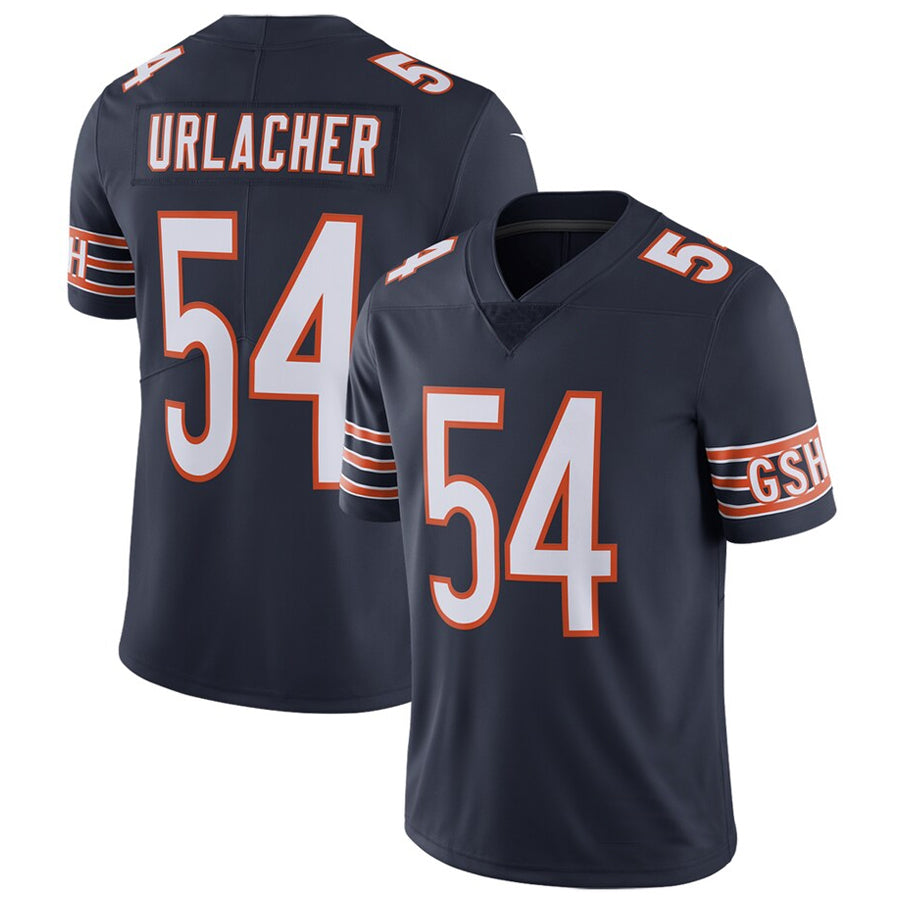 STECN C.Bears #54 Brian Urlacher Player Navy Vapor Limited Game Stitched Jerseys