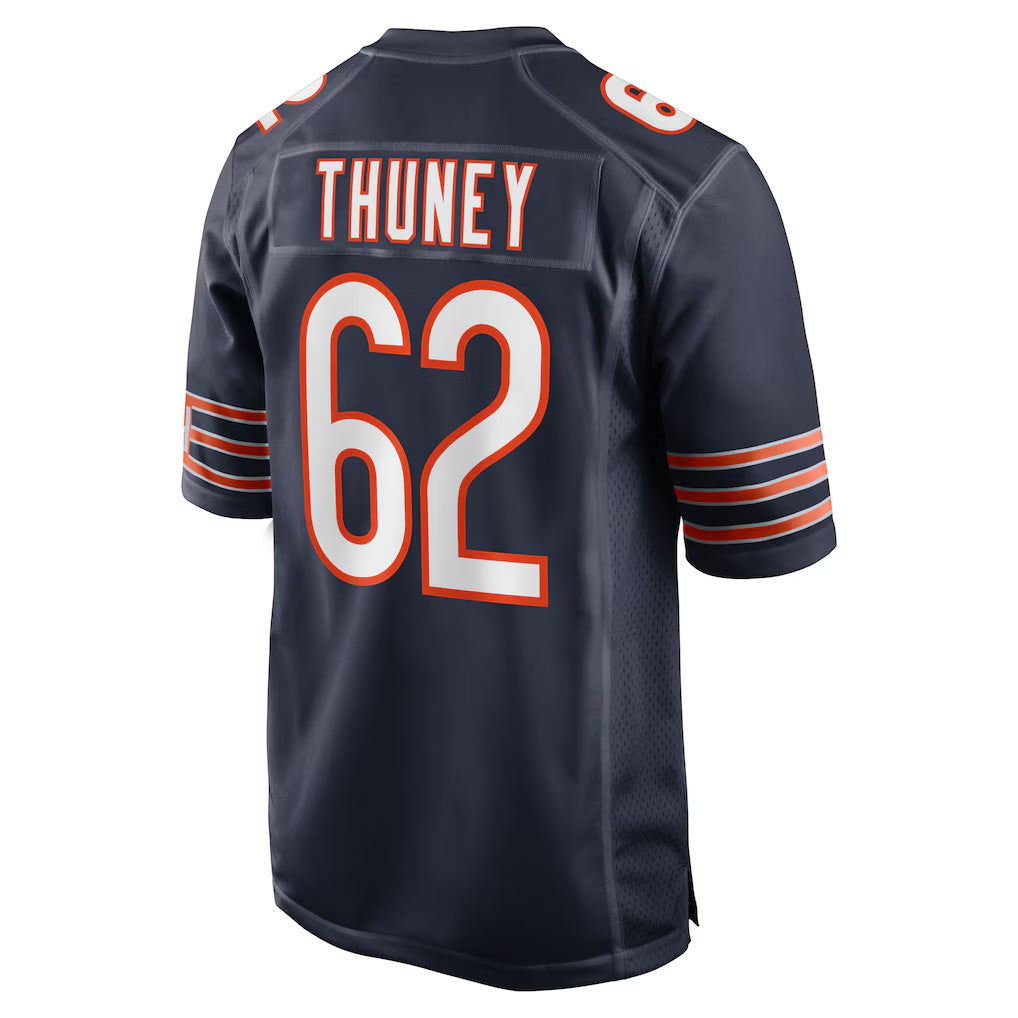 STECN C.Bears #62 Joe Thuney Player Navy Home Game Stitched Jerseys