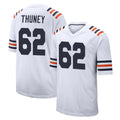STECN C.Bears #62 Joe Thuney Player White Classic Home Game Stitched Jerseys