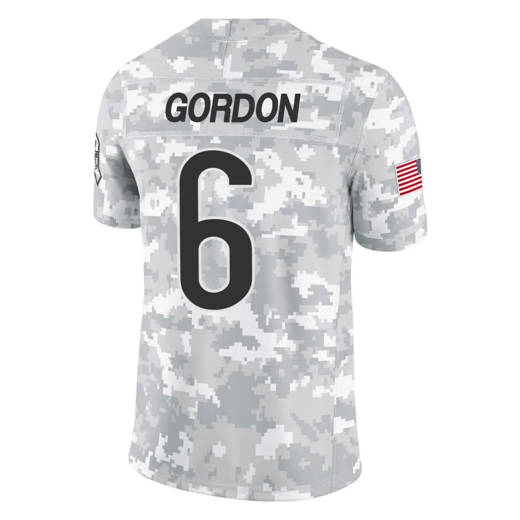 STECN C.Bears #6 Kyler Gordon Player Arctic Camo Salute to Service Limited Stitched Jerseys