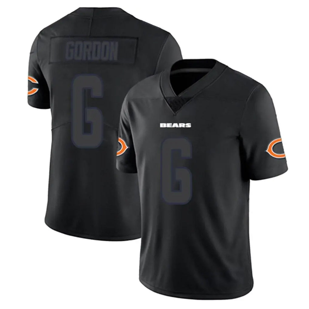 STECN C.Bears #6 Kyler Gordon Player Black Impact Limited Game Stitched Jerseys