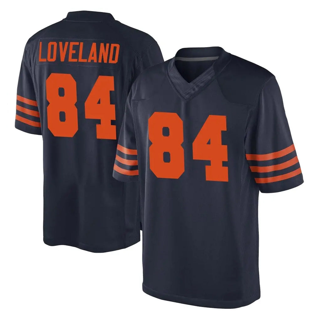 STECN C.Bears #84 Colston Loveland Player Navy Blue Alternate Game Stitched Jerseys