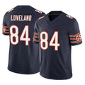 STECN C.Bears #84 Colston Loveland Player Navy Vapor F.U.S.E. Limited Home Game Stitched Jerseys