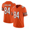 STECN C.Bears #84 Colston Loveland Player Orange Vapor F.U.S.E. Limited Home Game Stitched Jerseys