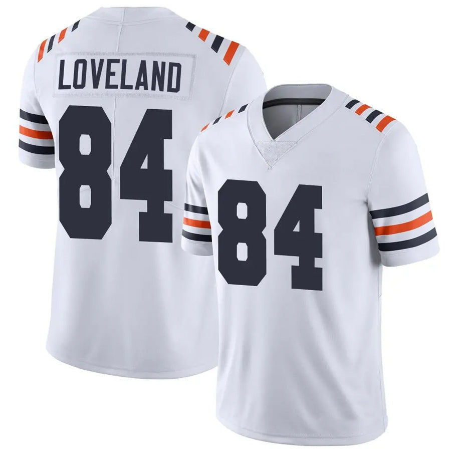 STECN C.Bears #84 Colston Loveland Player White Alternate Classic Vapor Limited Stitched Jerseys