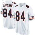 STECN C.Bears #84 Colston Loveland Player Whtie Home Game Stitched Jerseys