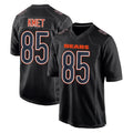 STECN C.Bears #85 Cole Kmet Player Carbon Black Fashion Game Stitched Jerseys