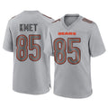 STECN C.Bears #85 Cole Kmet Player Gray Atmosphere Fashion Game Stitched Jerseys
