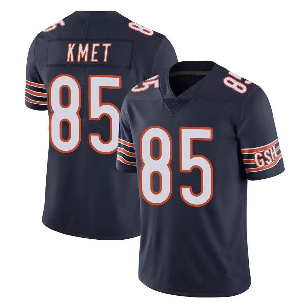 STECN C.Bears #85 Cole Kmet Player Navy Vapor Untouchable Limited Home Game Stitched Jerseys