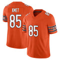 STECN C.Bears #85 Cole Kmet Player Orange Vapor F.U.S.E. Limited Home Game Stitched Jerseys