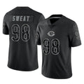STECN C.Bears #98 Montez Sweat Player Black REFLECTIVE Limited Game Stitched Jerseys