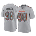 STECN C.Bears #98 Montez Sweat Player Gray Atmosphere Fashion Game Stitched Jerseys