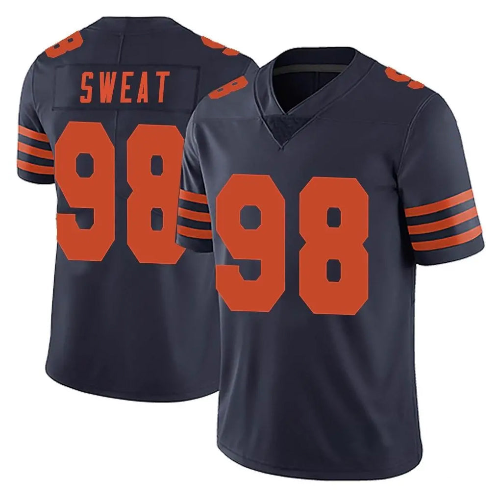 STECN C.Bears #98 Montez Sweat Player Navy Blue Alternate Vapor Untouchable Limited Stitched Jerseys