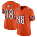 STECN C.Bears #98 Montez Sweat Player Orange Vapor F.U.S.E. Limited Home Game Stitched Jerseys