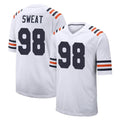 STECN C.Bears #98 Montez Sweat Player White Classic Home Game Stitched Jerseys