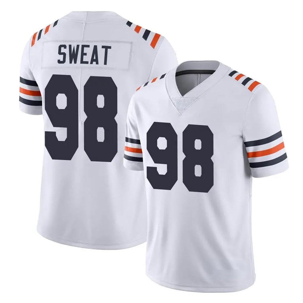 STECN C.Bears #98 Montez Sweat Player White Classic Vapor Limited Home Game Stitched Jerseys