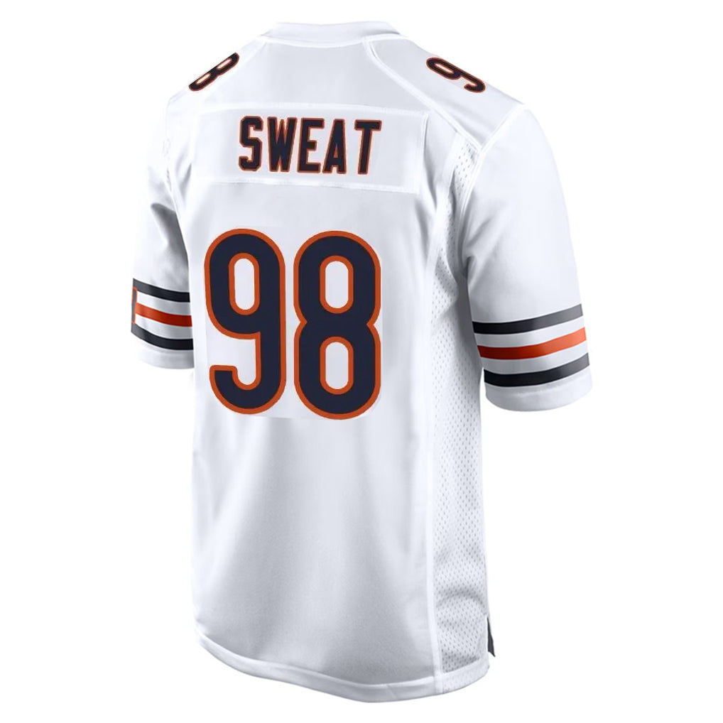 STECN C.Bears #98 Montez Sweat Player White Home Game Stitched Jerseys