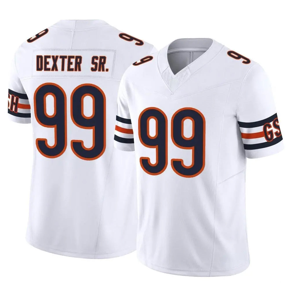 STECN C.Bears #99 Gervon Dexter Sr. Player White Vapor F.U.S.E. Limited Home Game Stitched Jerseys