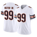STECN C.Bears #99 Gervon Dexter Sr. Player White Vapor F.U.S.E. Limited Home Game Stitched Jerseys
