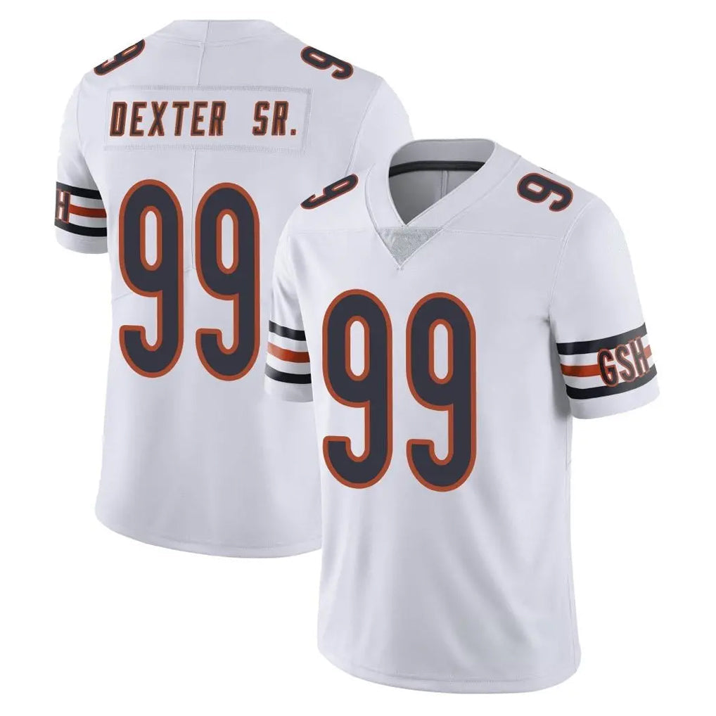 STECN C.Bears #99 Gervon Dexter Sr. Player White Vapor Untouchable Limited Home Game Stitched Jerseys